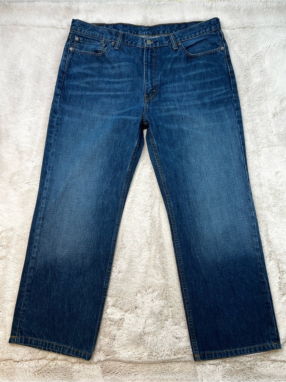 Levis 514 Jeans Mens Size 40x30 Straight Leg Blue Denim Comfort
